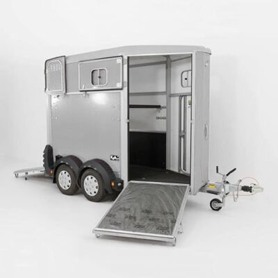 Ifor Williams Pferdeanhänger HB403|1,5er|silber
