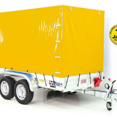 Koch Anhänger mit Plane 150x300cm 2600kg | Typ 7.26 | Hochplane 180cm – Gelb