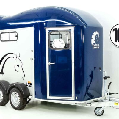 Cheval Liberte Pferdeanhänger GOLD 3 | Premium | Pullman 2 | Sattelkammer | blau
