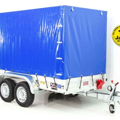 Koch Anhänger mit Plane 150x300cm 2600kg | Typ 7.26 | Hochplane 180 cm - Blau