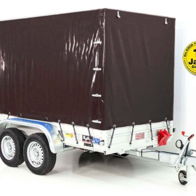 Koch Anhänger mit Plane 150x300cm 2600kg | Typ 7.26 | Hochplane 180 cm - Schwarz