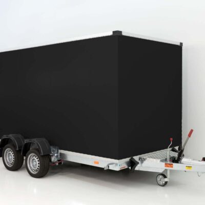 Vezeko Koffer-Absenkanhänger 167x400cm Höhe: 210cm 3,5t | Schwarz
