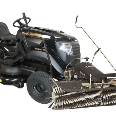 STIGA Black Edition Gartentraktor Pro 226/102 Twin H inkl. Tielbürger Kehrmaschine