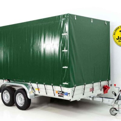 Koch Anhänger mit Plane 185x400cm 2600kg | Typ 10.26 | Hochplane 200cm Grün