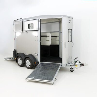 Ifor Williams Pferdeanhänger HB506|Frontausstieg|Klappenkombi|silber
